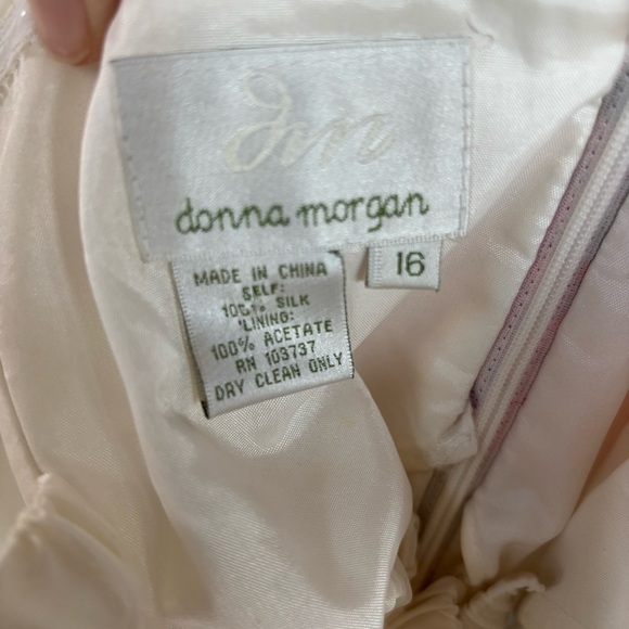 Donna Morgan Strapless Silk Dress Size 16 NWT - Picture 8 of 10